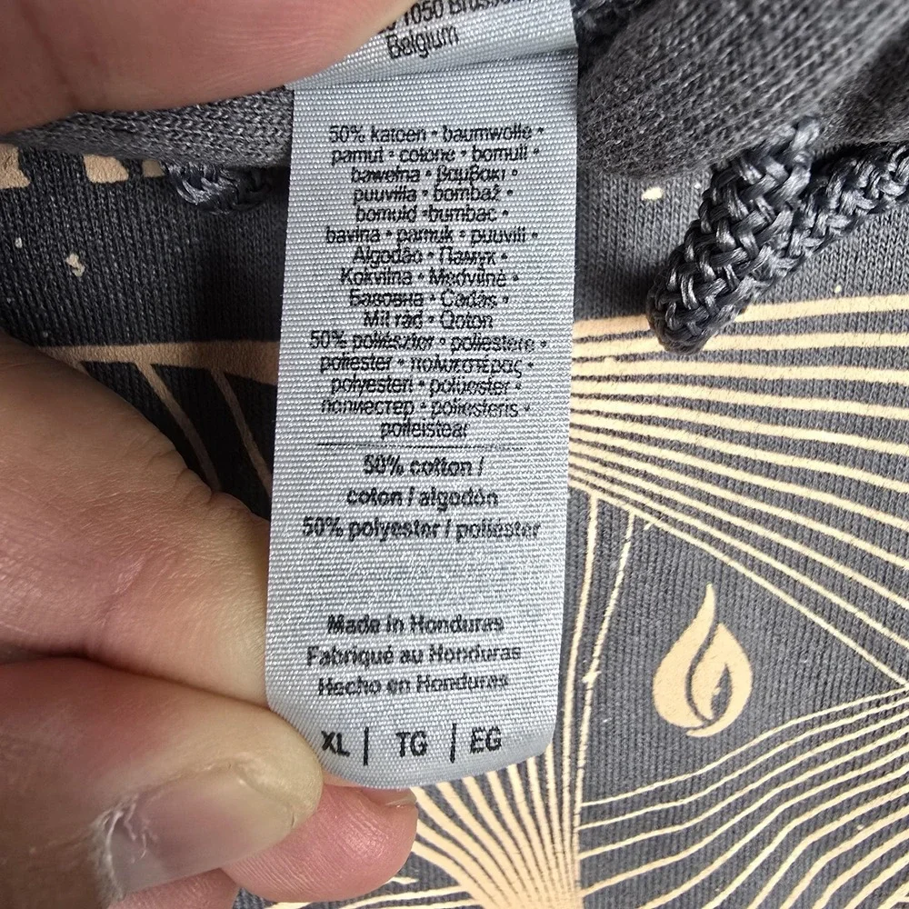 Smashing Pumpkins Hoodie Mens XL Gray Spirits On Fire Tour Gildan Pullover New